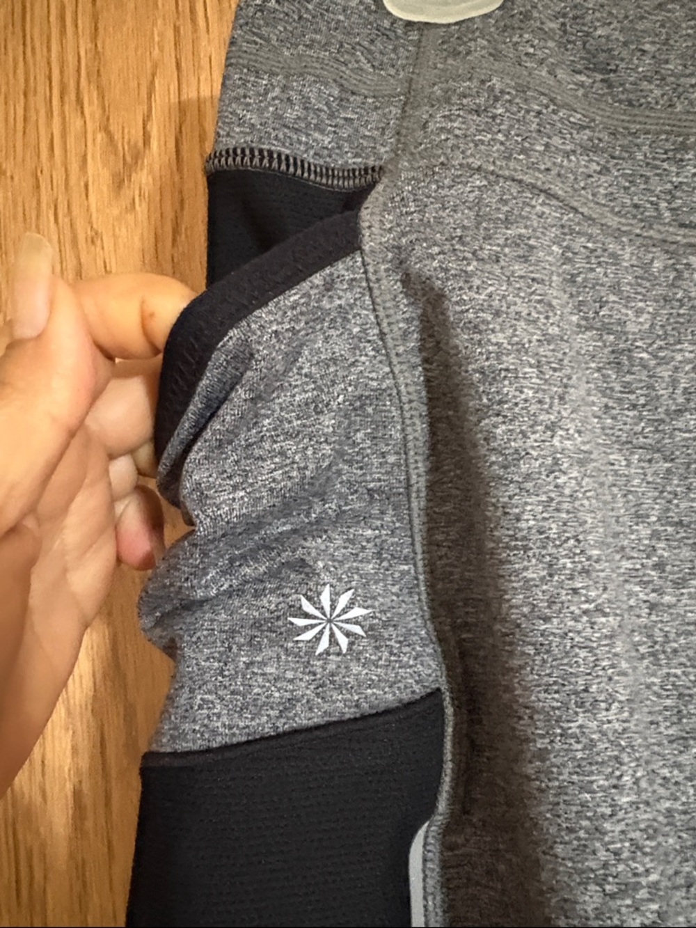 Athleta Gray Skort with Black Legging Panels - Picture 3 of 8